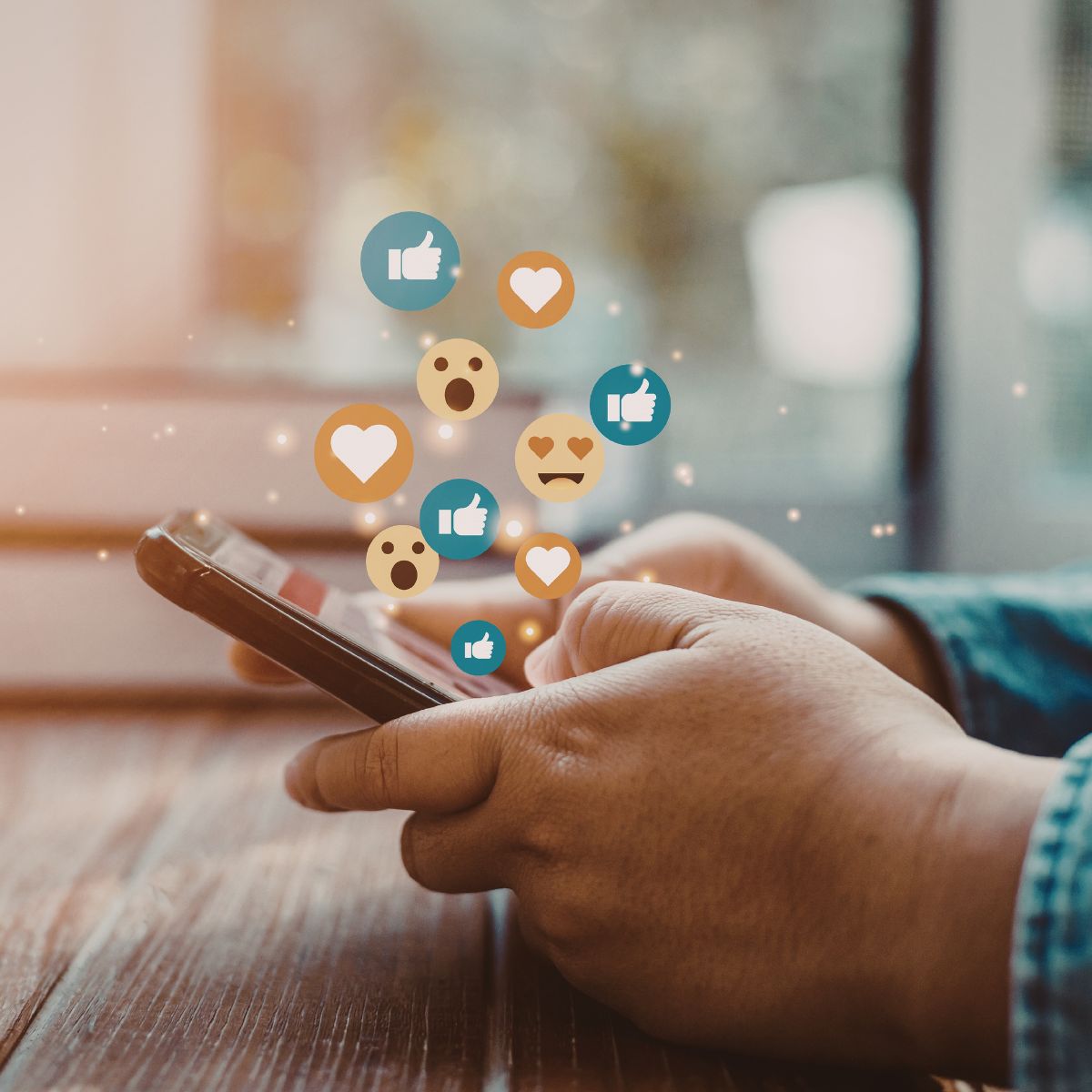 Social media on phone